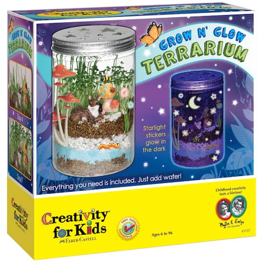 Creativity for Kids&#xAE; Grow N&#x27; Glow Terrarium Kit